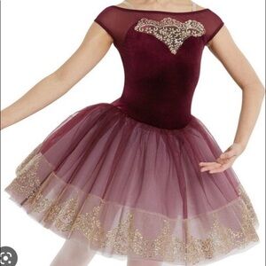Weissman Burgundy Tutu Ballet Costume